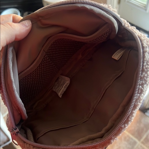 PINK Victoria's Secret Sherpa Belt Bag in Taupe - Picture 3 of 3